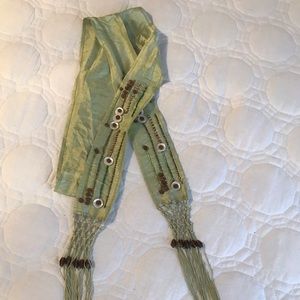 Boho chic silk scarf